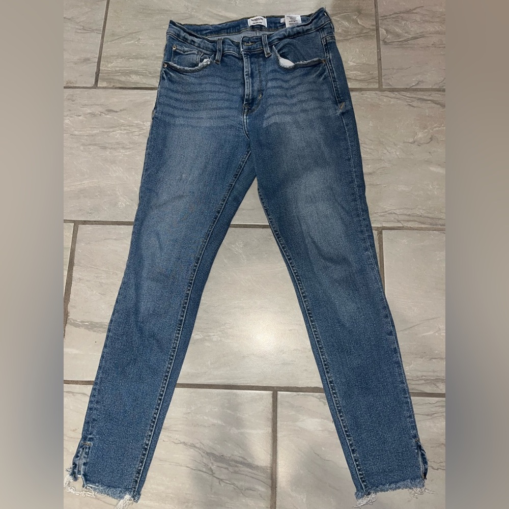 Blue Skinny Jeans, 6/28, High Rise